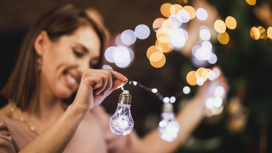 DIY holiday decorations using LED lights